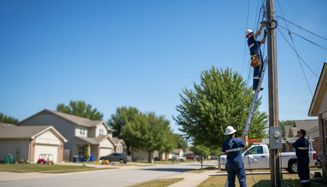 Residential electrician providing installation services in Midway, TN